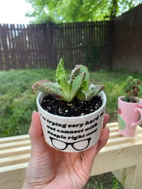 Image 4 of Tiger Jaws in "I'm trying very hard not to connect with people right now" Mug