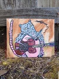 Image 4 of Possum Playing Resonator Guitar 