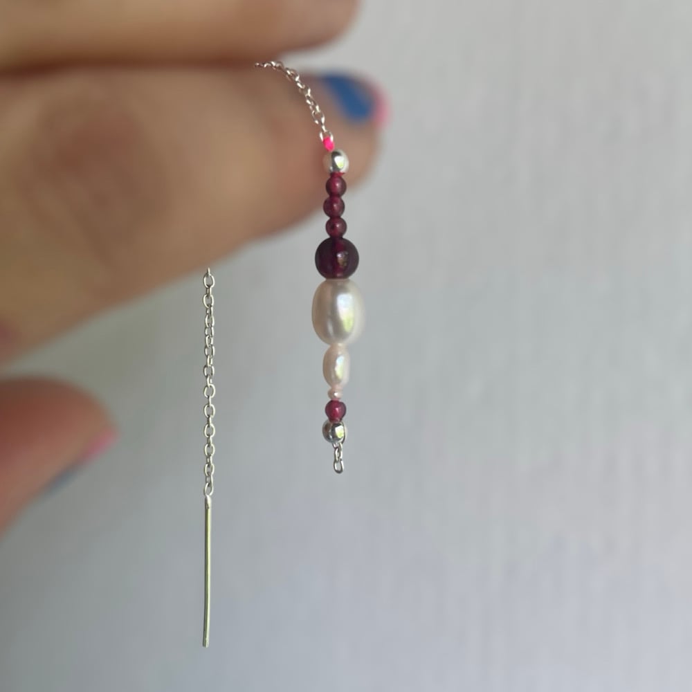 Image of Love thread earring