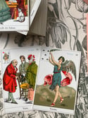 Jeu de la Sibylle des salons, Grimaud vintage rare, 1969, boîte rose. 