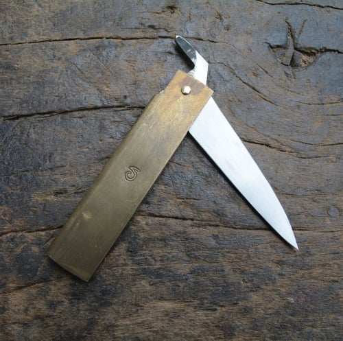 Image of Higonokami inox et laiton vieilli