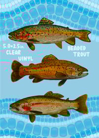 Image 1 of Beaded Trout Sticker
