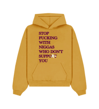 Image 1 of SFWNWDSY* HOODIE - SUNSET GOLD / WINE