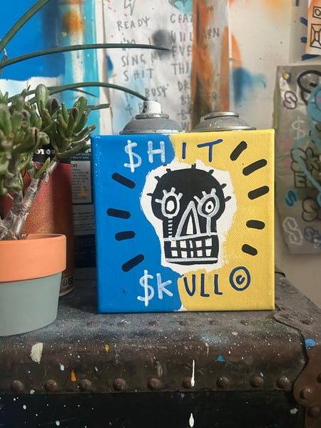Image of SH!T SKULL canvas
