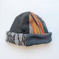 Image 1 of Upcycled Reversible Beanie Cotton Blend 39