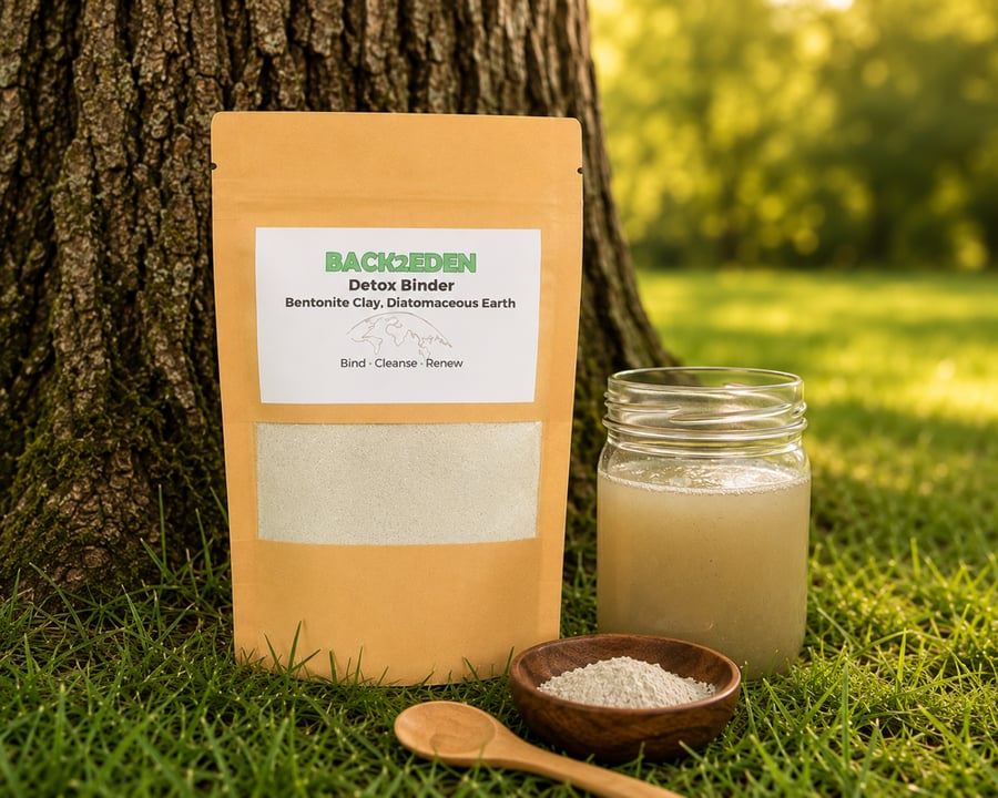 Detox Binder Powder: Bentonite Clay & Diatomaceous Earth