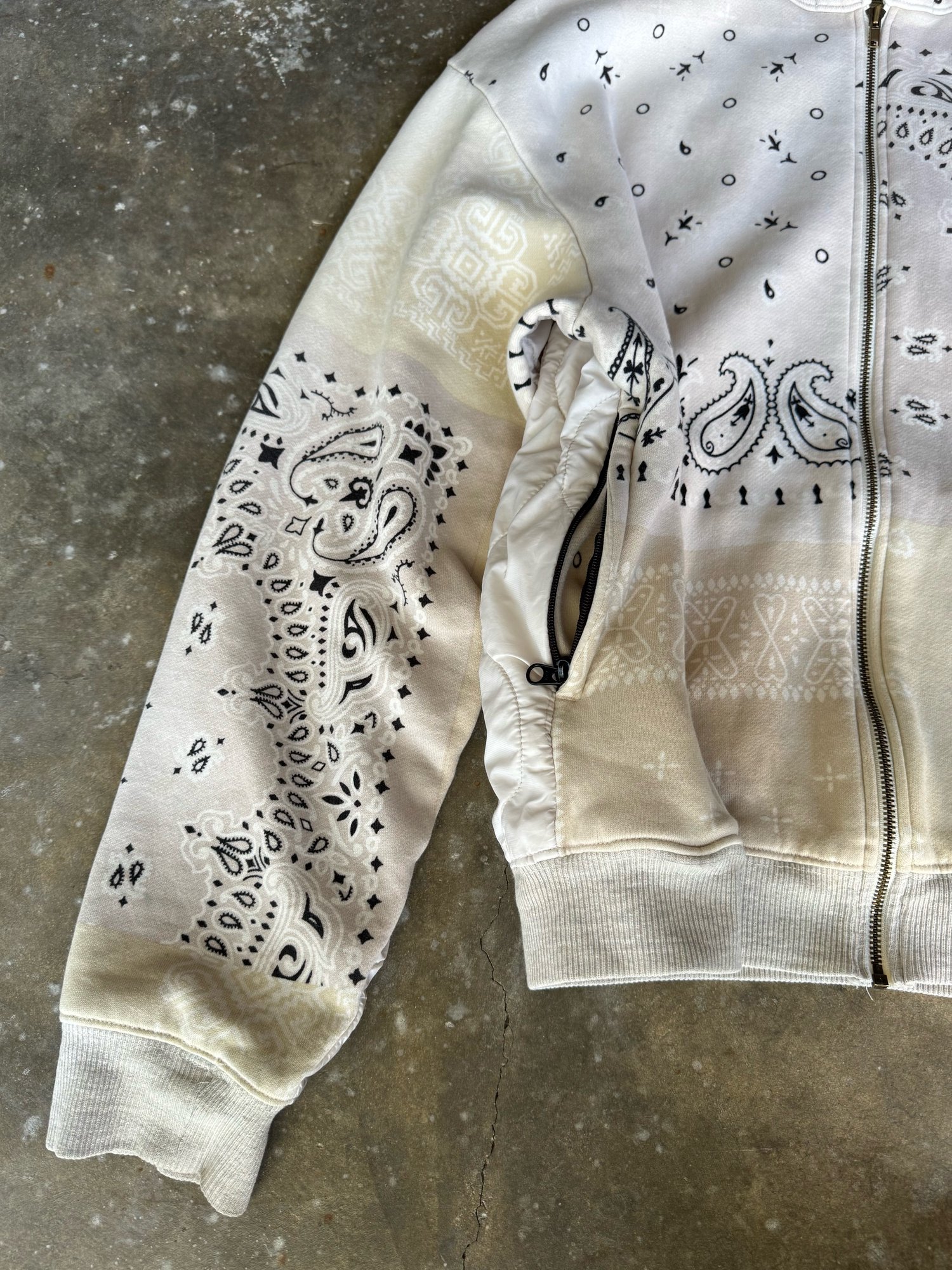 Image of Kapital Paisley Bandana Hoodie