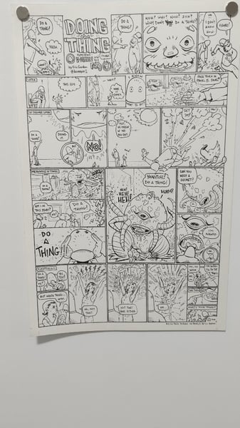 Image of DC Creepers Comic Art - Mr. Squiblet Soing the Thing