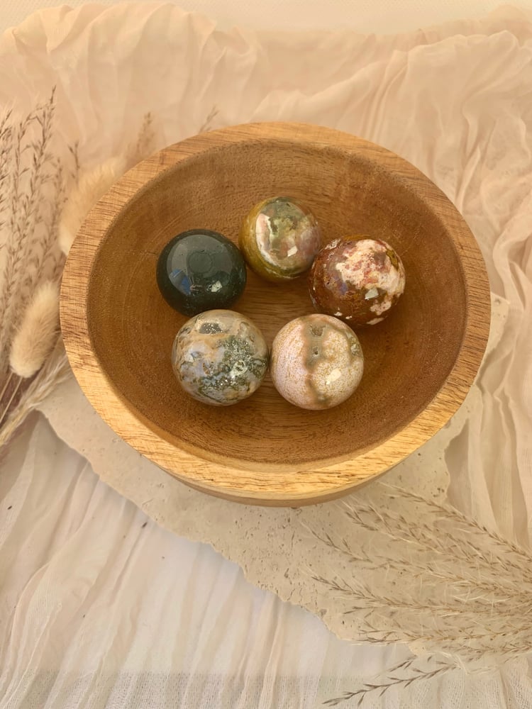 Image of Ocean Jasper sml spheres *Intuitively selected*
