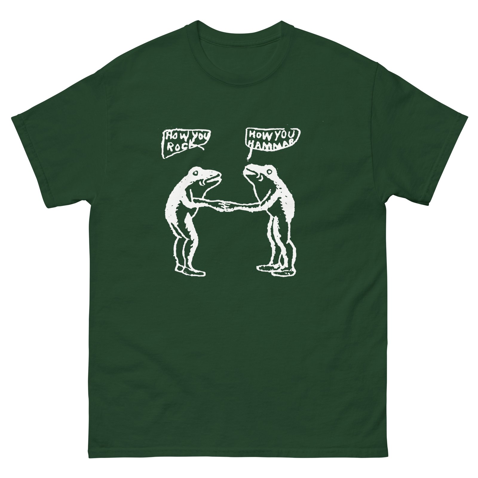 Eugene Teal - Two FROGS Shirt - DARK | Dummy Zine - Comics History