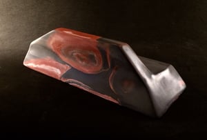 Image of Wired Ramps Slope'd Barrier Ledge (Dark Grey, White and Red)