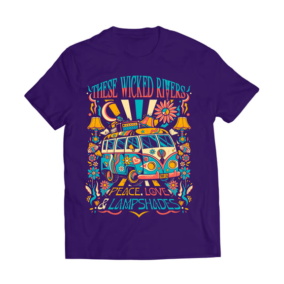 Image of Peace, Love & Lampshades (purple) Pre-order