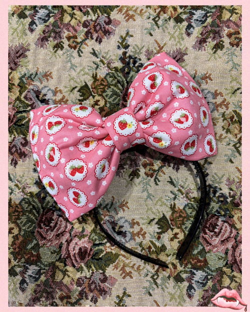 Image of STRAWBERRY SHORTCAKE • BOW HEADBAND 