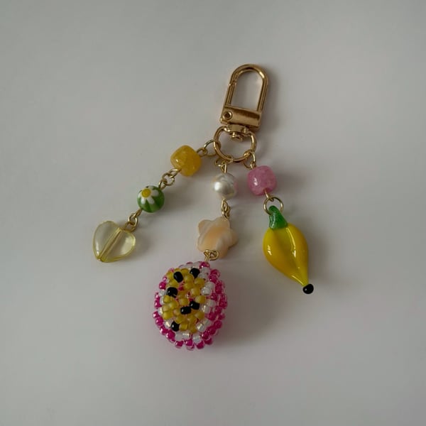 Image of passionfruit keychain
