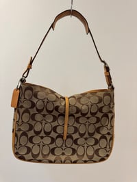 Image 2 of Vintage Coach Hampton Signature Clip Hobo Shoulder Bag