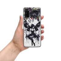 Image 11 of Dark Goth Fairy and Dark Flowers Clear Case for Samsung®