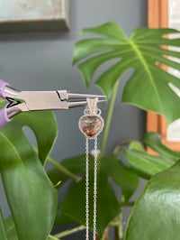 Image 4 of Silver Garden Quartz Heart Crystal Necklace