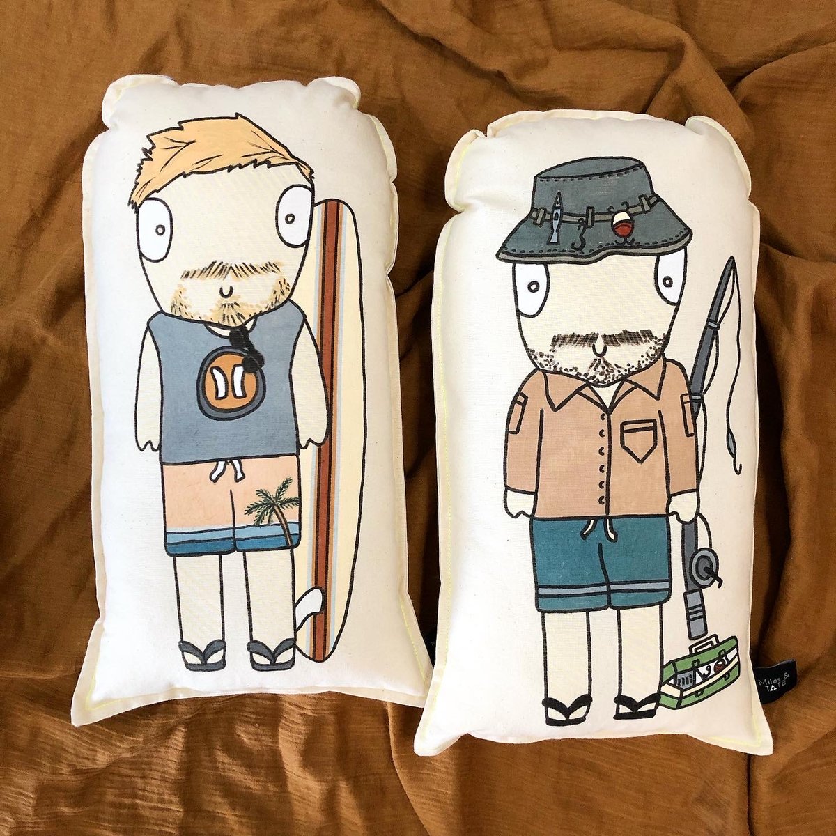 Image of Custom work themed mini me cushion