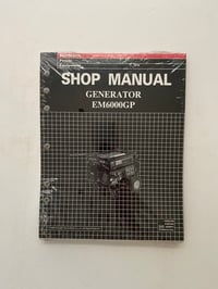 Sealed! Honda EM6000GP Generator Manual
