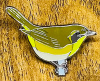 Image 2 of Common Yellowthroat - No.118 - UK Birding Pins - Enamel Pin Badge