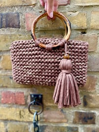 Image 1 of Brown/Gold Tassel bag 