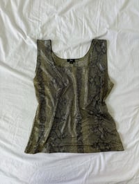 Image 4 of 00s Metallic tank top // L 