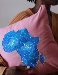 Image 2 of Map of Africa pillow cover