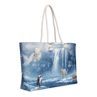 Image 1 of Oversized bag / Purse (Winter Waterfall)