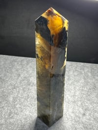 Image 5 of Yellow Fluorite & Moss Agate Tower #2410