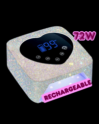 Wireless Rechargeable Bling UV Gel Light