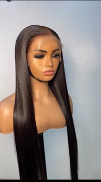 Image 2 of Indian hair|13x4 HD lace wig|  straight hair|  250% density  