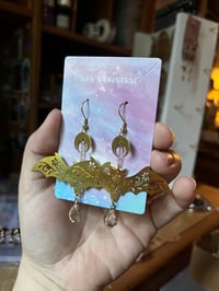 Image 3 of Celestial Bat Earrings 🦇✨