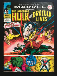 Image 2 of The Incredible Hulk and Dracula Lives, framed complete Marvel comic, No 247 June 1977