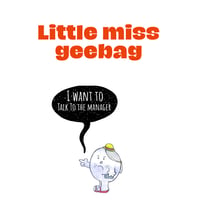 Little Miss Geebag Card