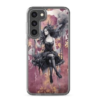 Image 12 of Dark Goth Fairy Maroon Clear Case for Samsung®