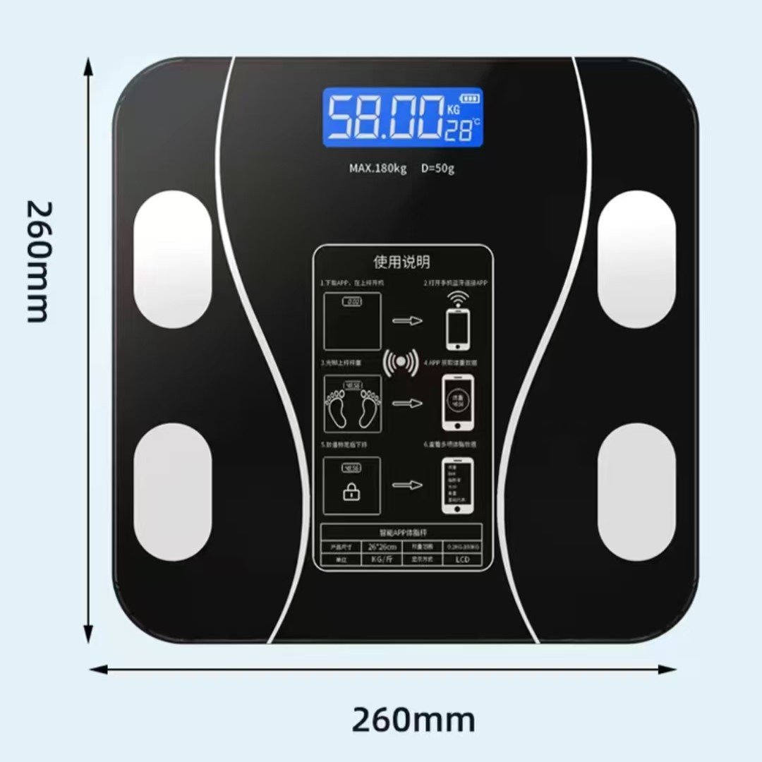 Image of New USB Body Fat Scale,Intelligent and Precise Home Fat Scale,Adult Body Scale,Small Electronic Scal