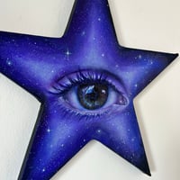 Image 3 of “We’re made of stars” acrylic on star canvas - vol.3