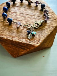 Image 10 of lapis and iolite charm bracelet