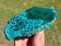 Image 4 of Malachite & Chrysocolla Polished Slab #2305