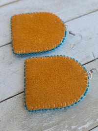 Image 3 of Turquoise Bird earrings 
