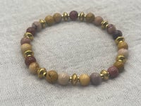 Image 3 of Mookaite Crystal Gemstone Bracelet