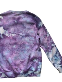 Image 10 of  M Unisex Crew Sweatshirt in Purple Haze Ice Dye