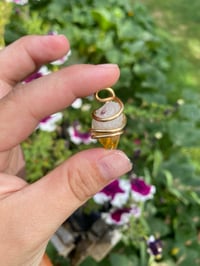 Image 2 of Mini citrine with gold wrap
