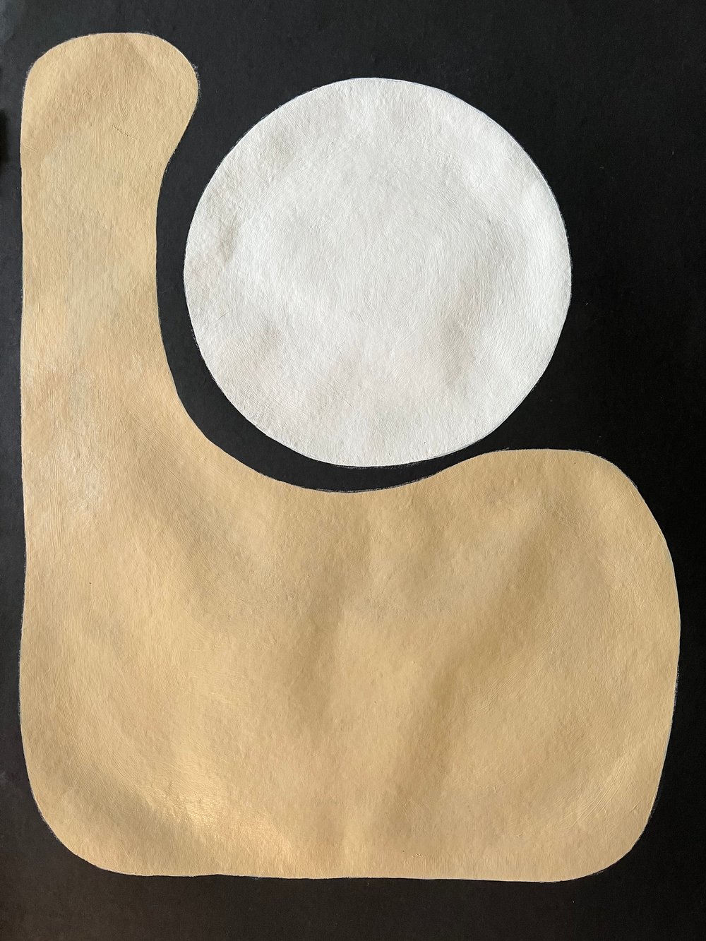 Image of ML • Circles 1 - 25 x19 Black Handmade Paper 