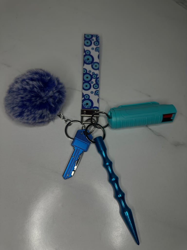 Evil Eye Safety Keychain Image 2