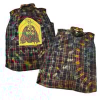 Image of XL Chris Robinson Sleevless Dyed Flannel