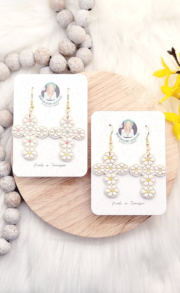 Image of Daisy Cross Dangles