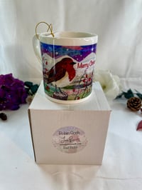 Image 4 of Robin Christmas China Mugs