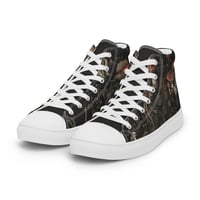 Image 11 of Grunge Style Nature Inspired Mushrooms/Fungus Women’s high top canvas shoes