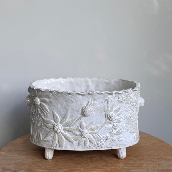 Image of Australian Native Flower Double Cachepot (4262)